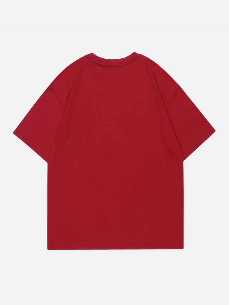 Rouge  T Shirts Aelfric Eden Plastisol Printing Fuzzy Shadow Tee - ISX-9426505